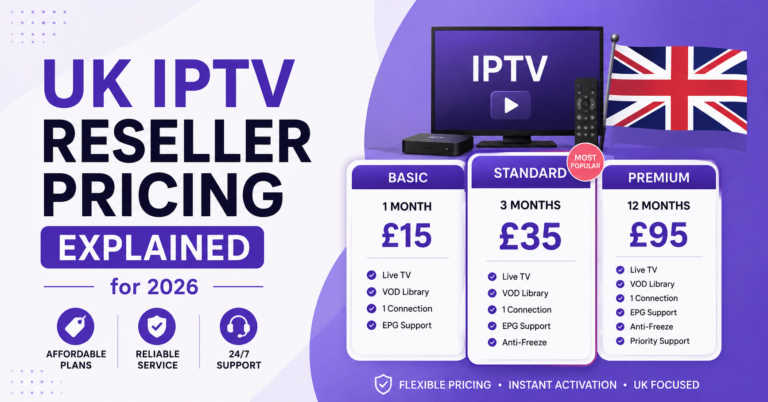 IPTV Reseller Panel Prices UK