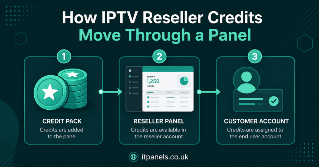 How IPTV reseller debts move with a panel