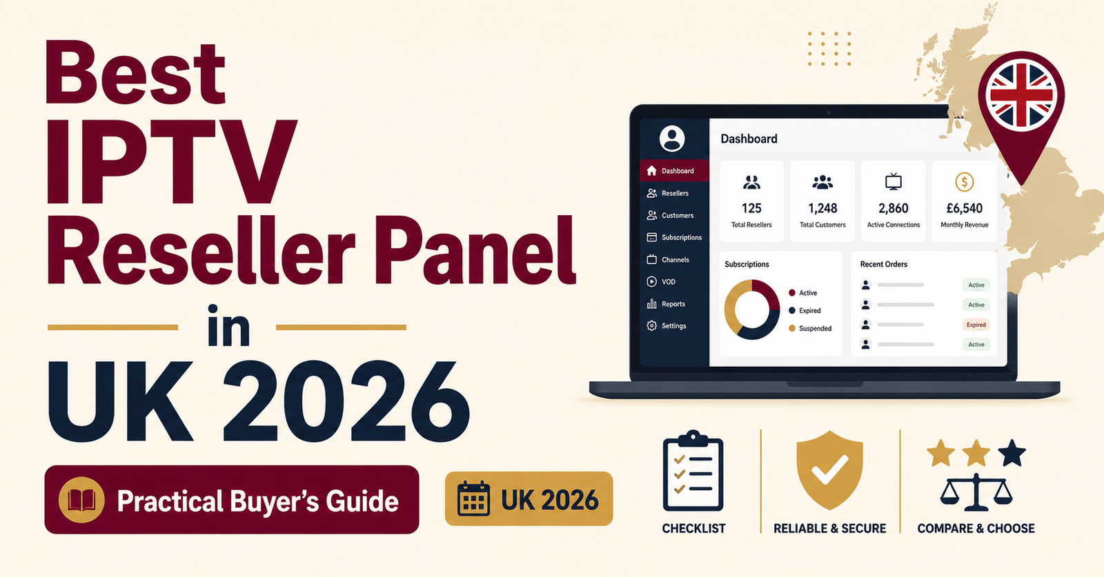 Best IPTV Reseller Panel in UK 2026