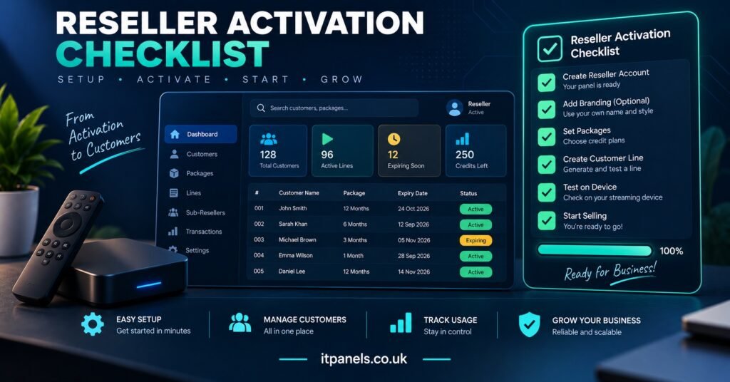 Reseller Activation Checklist Overlay