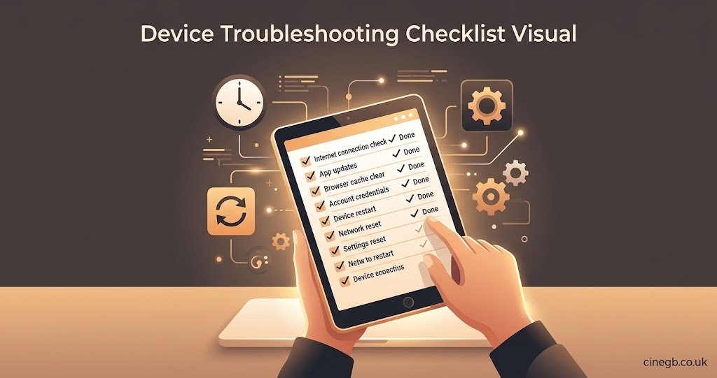 Device Troubleshooting Checklist Visual